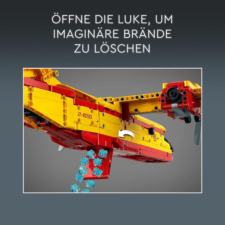 LEGO 42152 Technic Firefighting Plane Fireplane Jucărie ca idee de cadou pentru copii de la 10 ani, jucărie de construcție și decorare pentru grădiniță