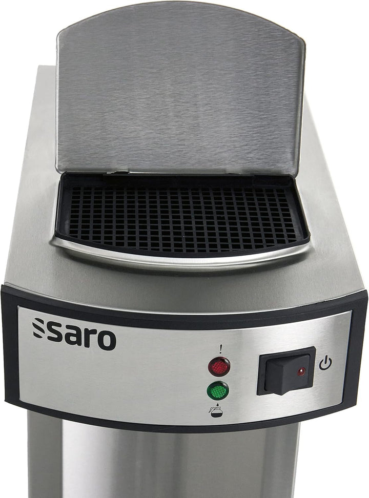 Cafetieră termo cu filtru cu coș și termos Cafetieră industrială cu pompă (2,2 litri, aprox. 10 cești de cafea, funcție de preparare și menținere la cald), argintiu