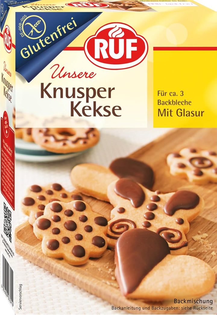 RUF Glutenfreie Muffins Schoko Mit Kakaoglasur, Backmischung Für Schokoladige American Style Muffins, Zöliakie Geeignet, Inkl. 12 Muffinförmchen