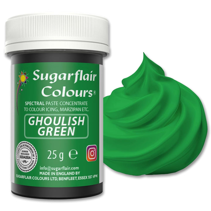 Sugarflair Spectral Eucalyptus Lebensmittelfarbe Paste, Hochkonzentrierte Lebensmittelfarbe Für Buttercreme, Zuckerpaste, Royal Icing, Kuchenmischungen Und Mehr! Lebensmittelfarbstoff - 25G