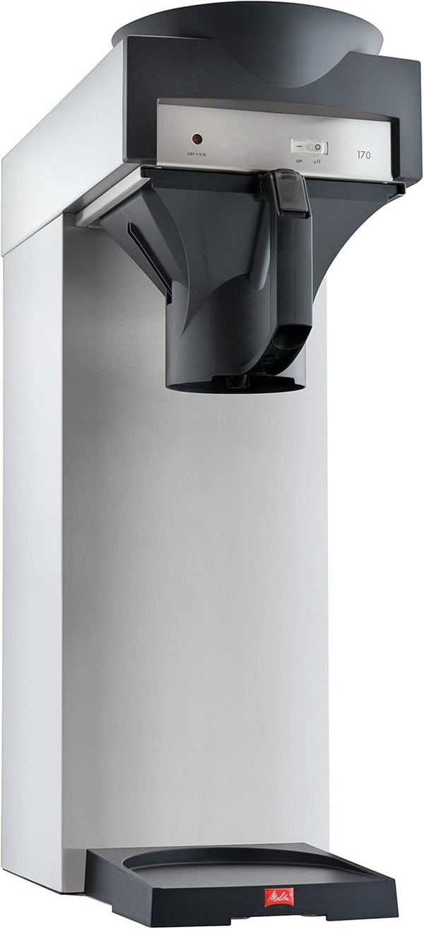 Melitta 20347 Filtru de cafea pentru carafe cu vid, 170 MT, 2.2L, oțel inoxidabil / negru