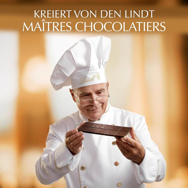 Lindt EXCELLENCE 100 % Kakao & Orange | 50 G Tafel | Extra Dunkle Schokolade Mit 100 % Kakaoanteil & Fruchtigen Orangenstückchen | Vegane Schokoladentafel