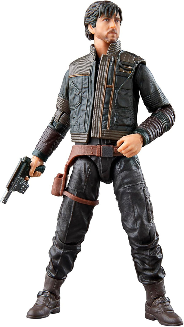 Star Wars Seria Neagră Cassian Andor Andor Figura de acțiune de colecționat, 15 cm