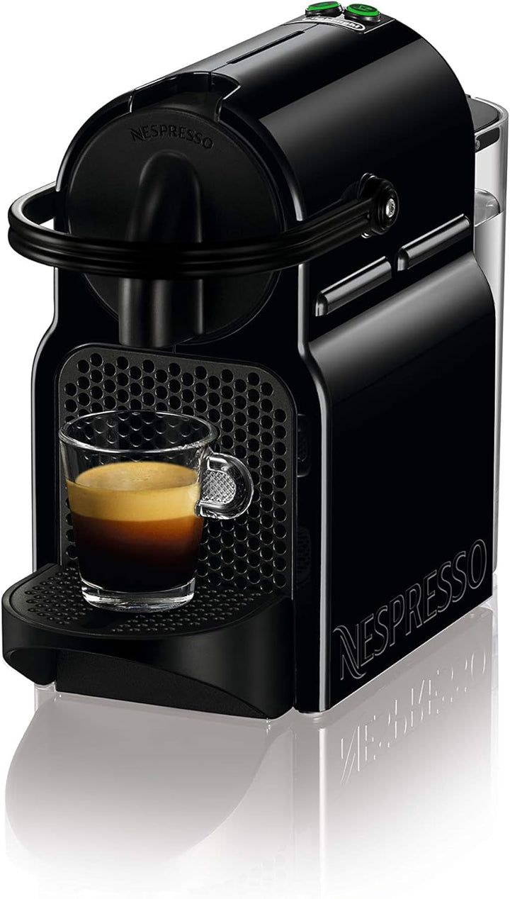 Aparat cu capsule Nespresso De'Longhi EN 80.B Inissia, Pompă de înaltă presiune și funcție de economisire a energiei, Oprire automată 9 minute, Capacitate pentru espresso și lungo, Rezervor de apă 0,7 L, Negru