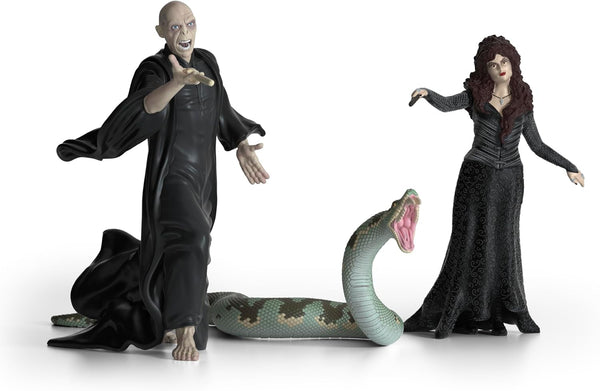 Schleich 42684 Lord Voldemort, Nagini & Bellatrix Lestrange, De la 6 ani, HARRY POTTER - figurină de joacă, 21 X 16 X 18 cm