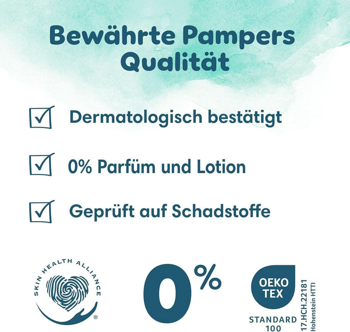 Pampers Harmonie Windeln Pants Baby, Größe 4 (9Kg-15Kg), Monatsbox, Sanfter Hautschutz Und Pflanzenbasierte Inhaltsstoffe, 168 Höschenwindeln