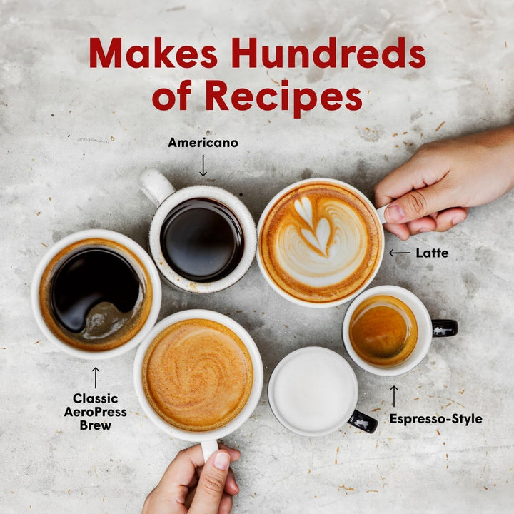 Aparat de cafea și espresso Aeropress Original - Aparat de cafea portabil pentru barista cu cameră de preparare, piston și filtre - Preparare rapidă de cafea și espresso