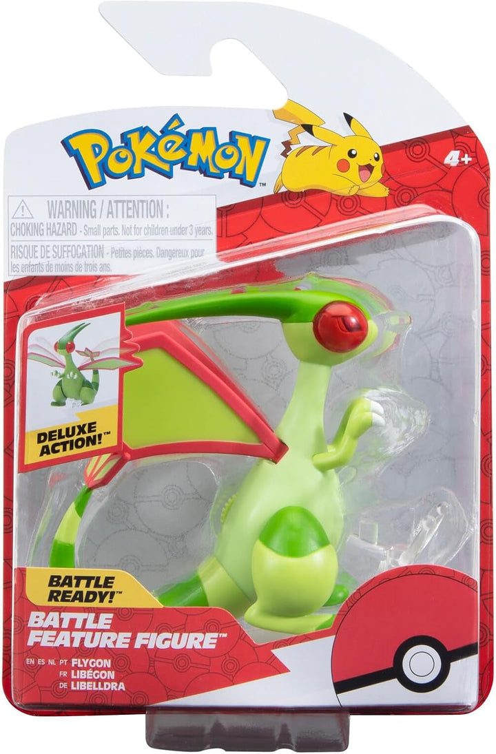 Pokémon PKW3035 - Battle Feature Figure - Turtok, figură mobilă oficială, 11.5 cm