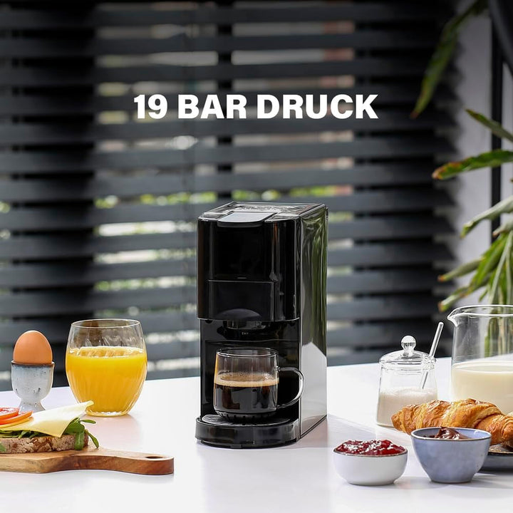 Princess filtru de cafea multi-capsulă 4 în 1 - 1450 Watt, capsule, doze, cafea măcinată, fără Bpa, 249450, 01.249450.01.001, negru, argintiu