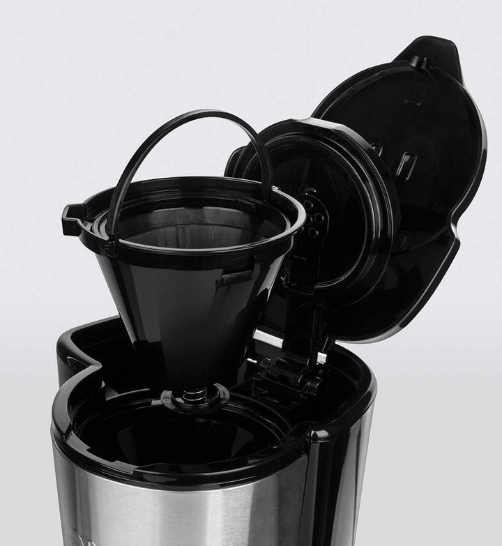 Russell Hobbs Cafetiera Mini [Cap efervescent pentru extracție optimă și aromă] Compact (Max 5 cești, 0.6L ulcior din sticlă, incl filtru permanent, placă de încălzire) Cafetieră cu filtru compact 24210-56