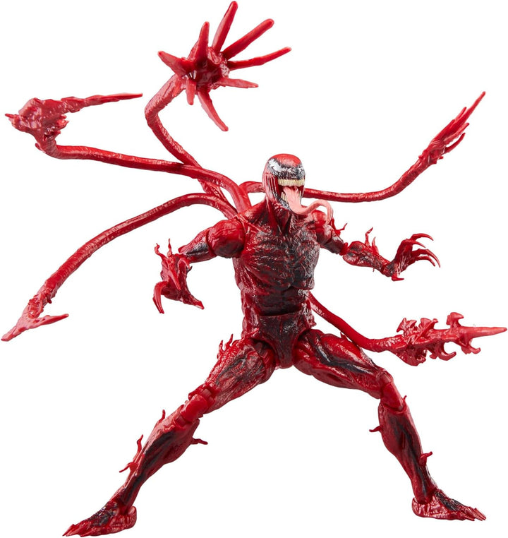 Marvel Legends Series Carnage, figurină de acțiune de lux de colecționat pentru Venom: Let There Be Carnage, 15 cm, roșu