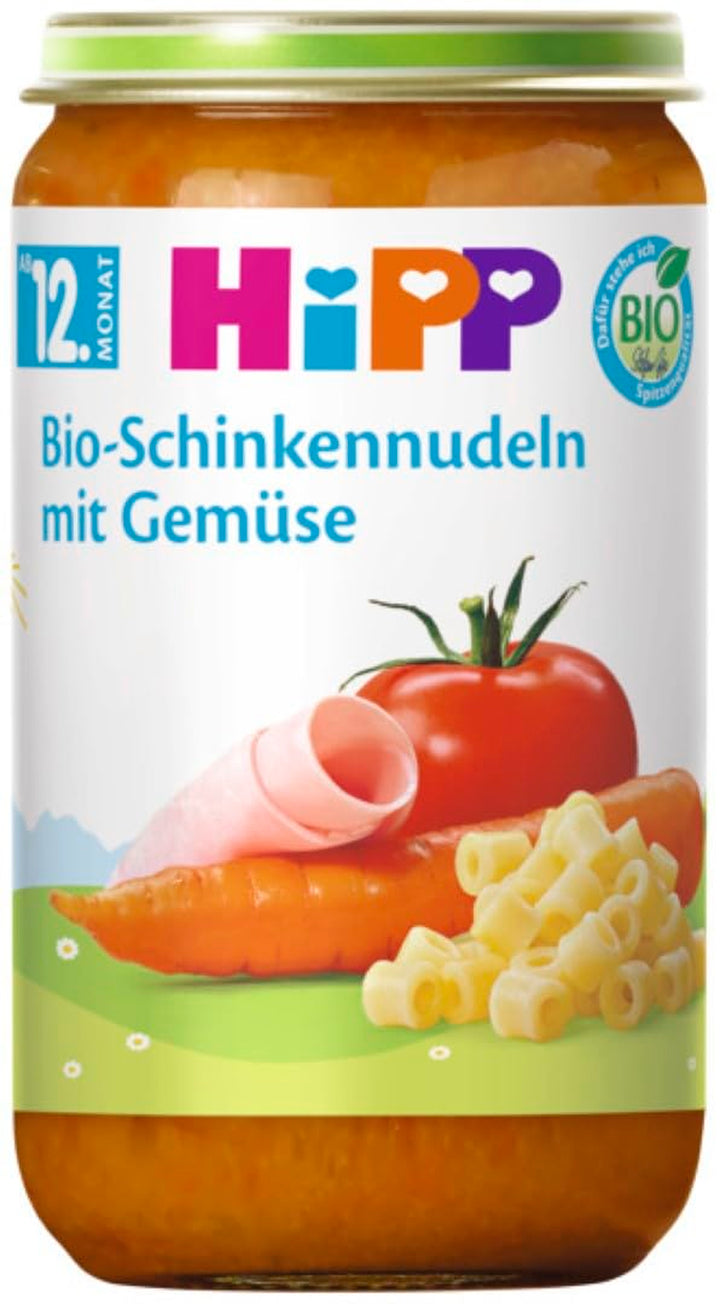 Hipp Bio Menüs Ab 12. Monat Bio-Schinkennudeln Mit Gemüse, 250G, 6Er Pack (6X250G)