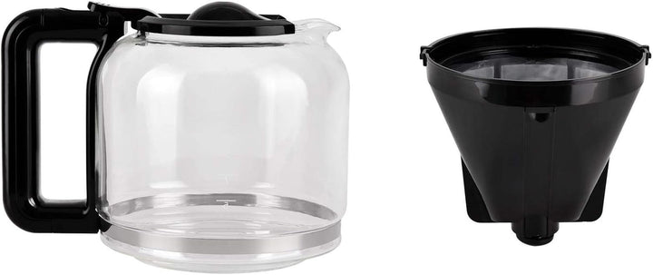 Kalorik TKG CM 1045.1 RWD Cafetieră cu filtru Cu ulcior de sticlă de 1,5 litri, 900 W, roșu/alb