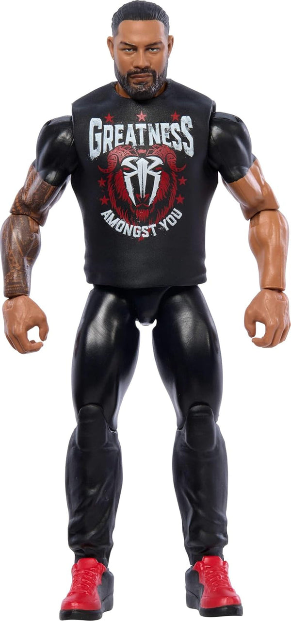 Mattel WWE Roman Reigns Action Figure, Main Battle Series #151, Aprox. 15cm inaltime Figura de colectie cu 10 puncte de miscare si aspect realist, JCV27