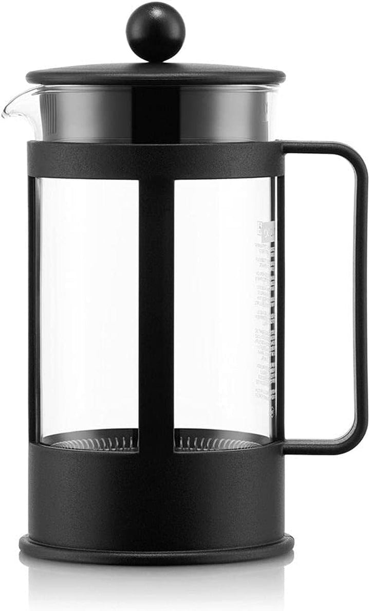 Bodum 1784-01 KENYA filtru de cafea (sistem de presare franțuzească, rezistent la mașina de spălat vase), negru, 0,5 l, 4 cești
