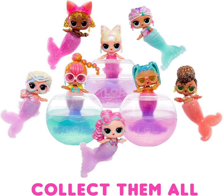 L.O.L. Surprise! Mermaids Tots - Mini păpuși la modă cu cozi care își schimbă culoarea - Potrivit pentru colecționari, fete și băieți cu vârsta de 4 ani și peste