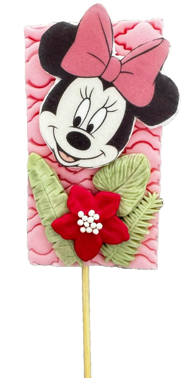 Decoratiune comestibila din zahar, Minnie Mouse - Naty Shop