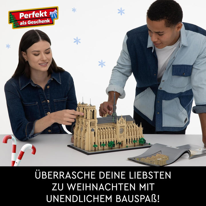LEGO Architecture Notre-Dame De Paris, piesă de colecție pentru adulți, suvenir din Franța, cadou pentru femei, bărbați, globetrotteri și toți pasionații de istorie, model arhitectural 21061