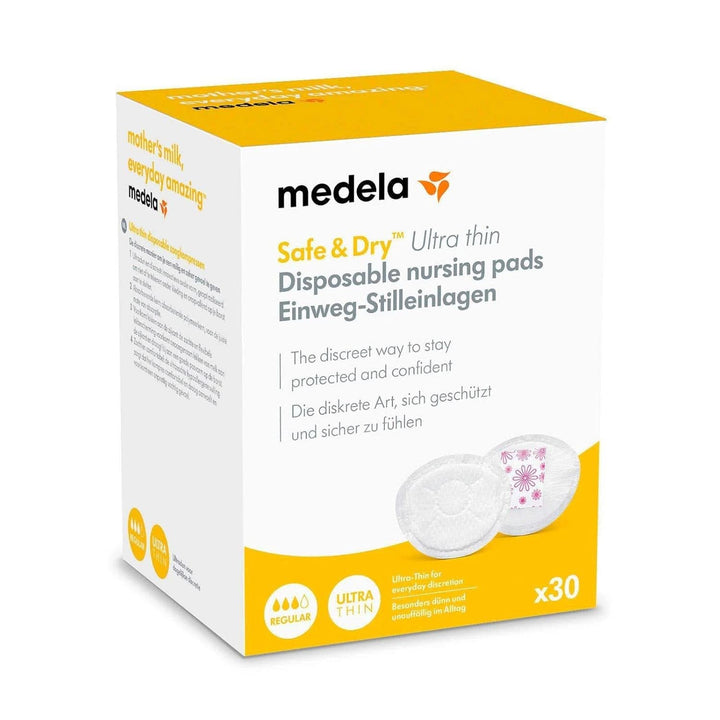 MEDELA Safe & Dry Einweg-Stilleinlagen, Ultradünn, Einzeln Verpackt, 30 Stück