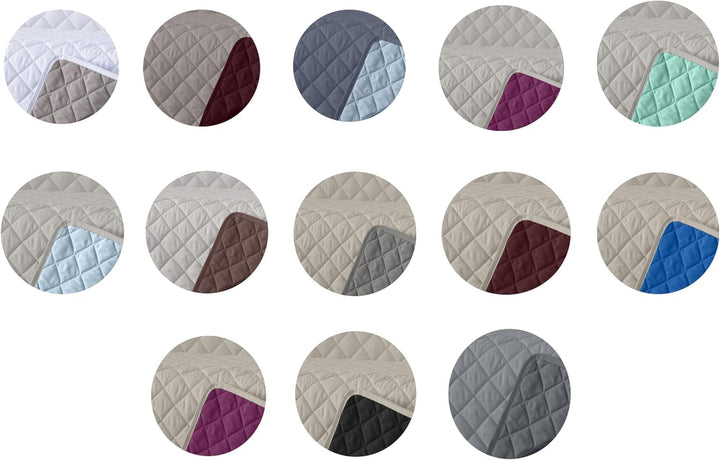 AVA | Cuvertură Reversibilă | Pentru Toate Anotimpurile | Culoare - Gri/Fucsia | Pentru Pat 180 Cm. (270 X 270 Cm. Ancho X Alto) | Cuvertură cu matlasare