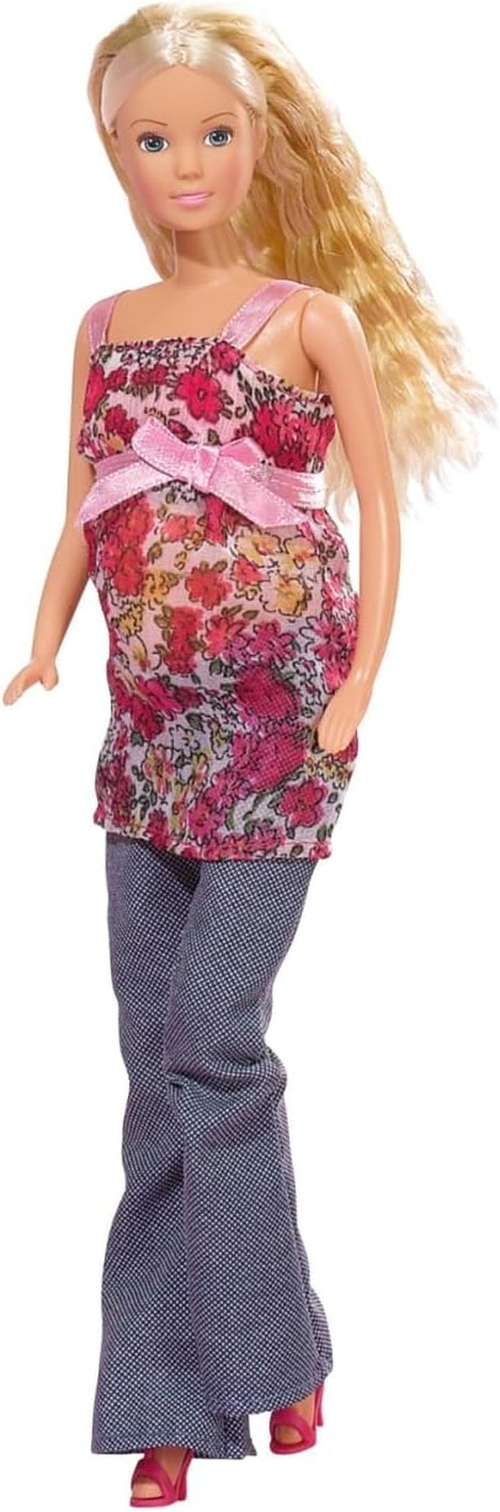 Simba 105734000 - Steffi Love Welcome Baby, Papusa insarcinata, Cu bebelusul in burtica, Accesoriu, Papusa de imbracat, 29Cm, Pentru copii de la 3 ani in sus
