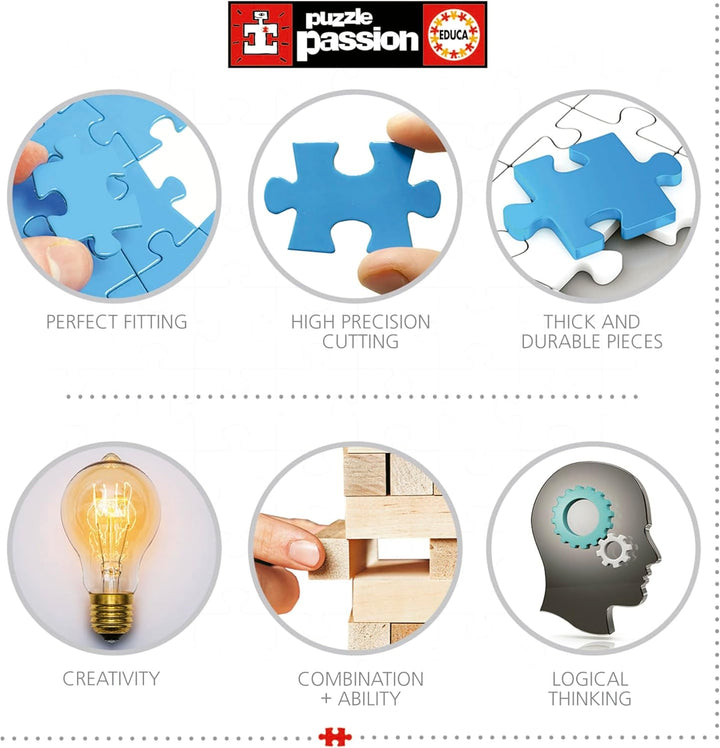 Educa - Puzzle de 1500 piese pentru adulti | Gradina Japoneza. Dimensiuni: 85 X 60 cm. Include lipiciul de puzzle Fixpuzzle. Pentru 14 ani (19937)