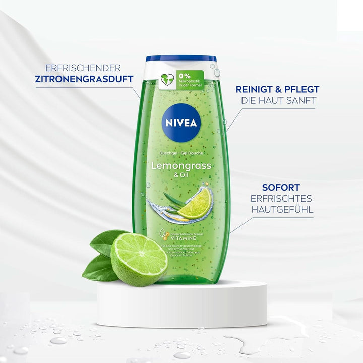 Gel de duș NIVEA Lemon Grass And Oil, 250 ml