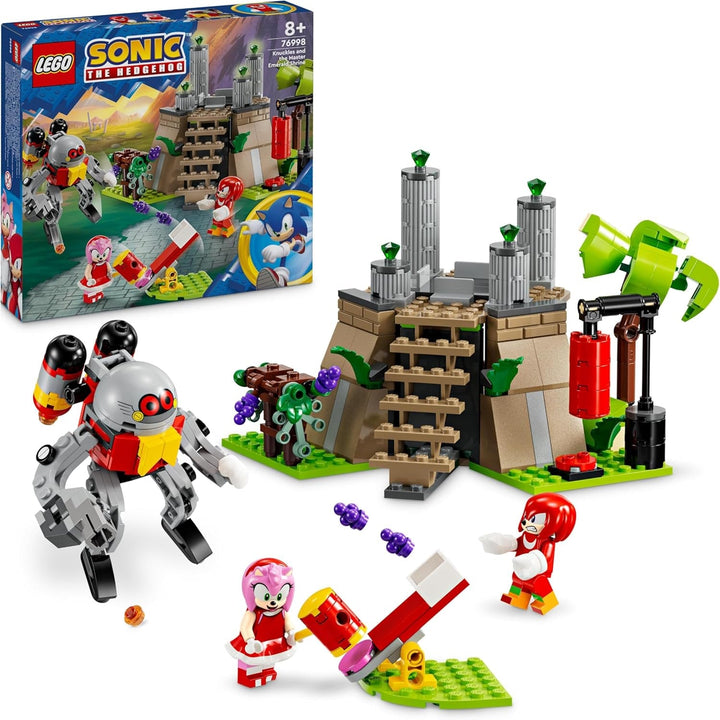 LEGO Sonic the Hedgehog Knuckles And The Shrine Of Master Emerald, jucărie de colecționat, cadou pentru gameri, set de construcție de aventură pentru băieți și fete de la 8 ani 76998