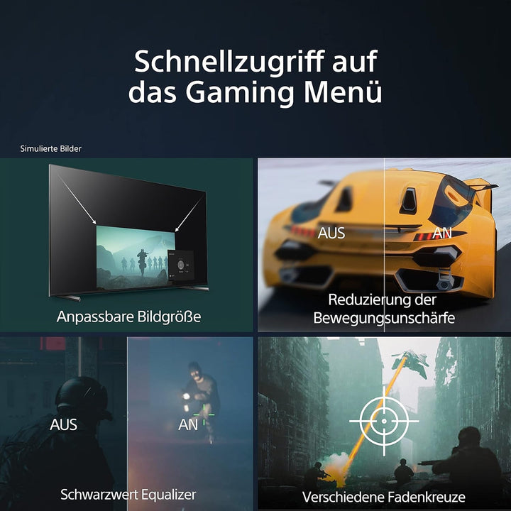 Sony BRAVIA, KD-43X80L, 43 Zoll Fernseher, LED, 4K HDR, Google TV, Smart TV, Works with Alexa, BRAVIA CORE, TRILUMINOS PRO, HDMI 2.1, Gaming-Menü Mit ALLM