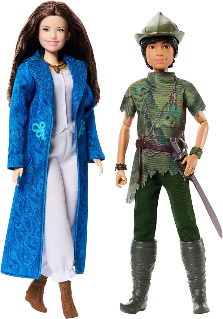DISNEY Peter Pan & Wendy - Mobil cu ținute tipice și accesorii detașabile, pantaloni din țesătură moale, pentru reconstituirea scenelor preferate sau joacă creativă, pentru copii cu vârsta de 3 ani și peste, HNY36