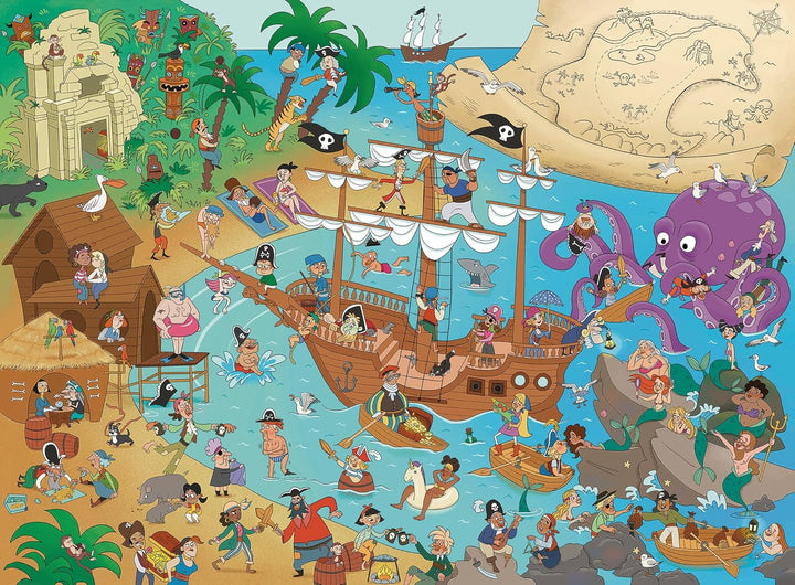 Ravensburger puzzle pentru copii - 13349 The Pirate Bay - puzzle de 150 de piese pentru copii cu vârsta de peste 7 ani
