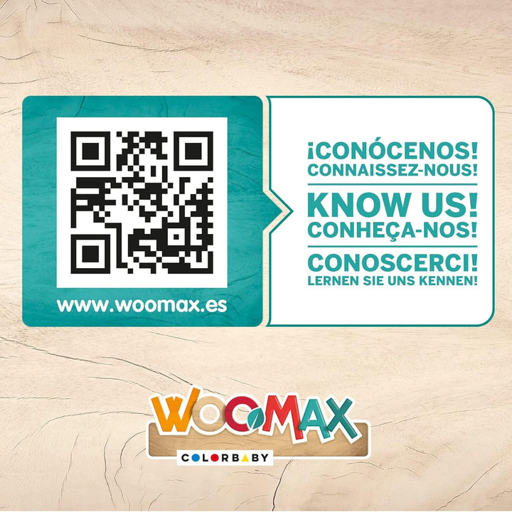 Colorbaby WOOMAX 49314 - Încuietoare din lemn 37 X 15 X 53,5 Cm +3A