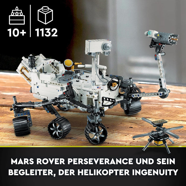 Set de jucării spațiale LEGO 42158 Technic NASA Mars Rover Perserverance cu aplicație Ar, jucărie științifică de construit pentru fete și băieți de la 10 ani în sus