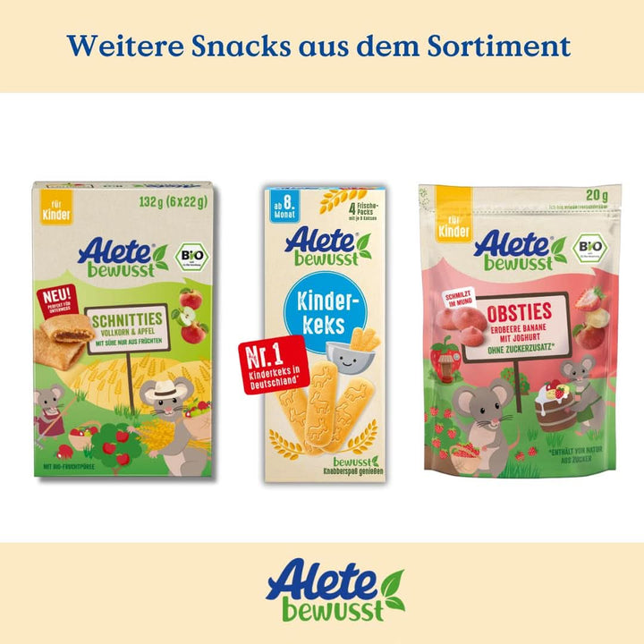 Alete Bio Schnitties Vollkorn Und Rote Früchte 6 X 22 G