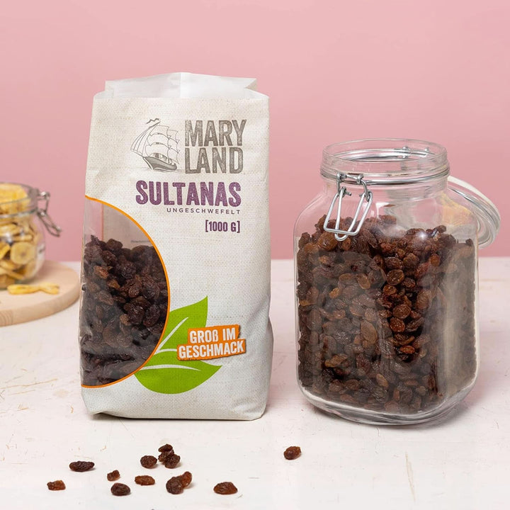 Maryland Sultanas, Stafide uscate, natural dulci, fără zahăr suplimentar - fără conservanți, 1 Kg 