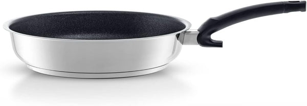 Fissler Adamant Premium / Beschichtete Edelstahl-Pfanne (Ø 28 Cm) Bratpfanne-Antihaftend, Kratzfest - Induktion, Silber