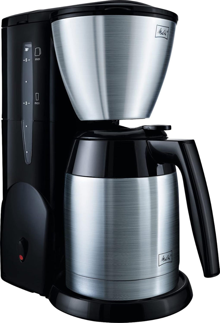 Melitta Single5 - Cafetieră cu filtru mic - Cu ulcior de sticlă - Stop picurare - 5 cești - Alb (M720WH)
