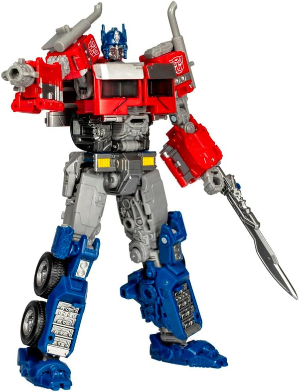 Transformers Studio Series Voyager Class Rise of the Beasts 102 Optimus Prime figurină de acțiune, roșu, alb, albastru