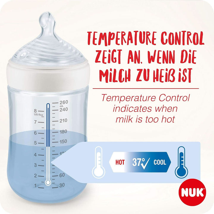 NUK Nature Sense Handmilchpumpe | Still-Set Mit Handmilchpumpe, Babyflaschen & Ultra Dry Comfort Stilleinlagen | 6-Teilig