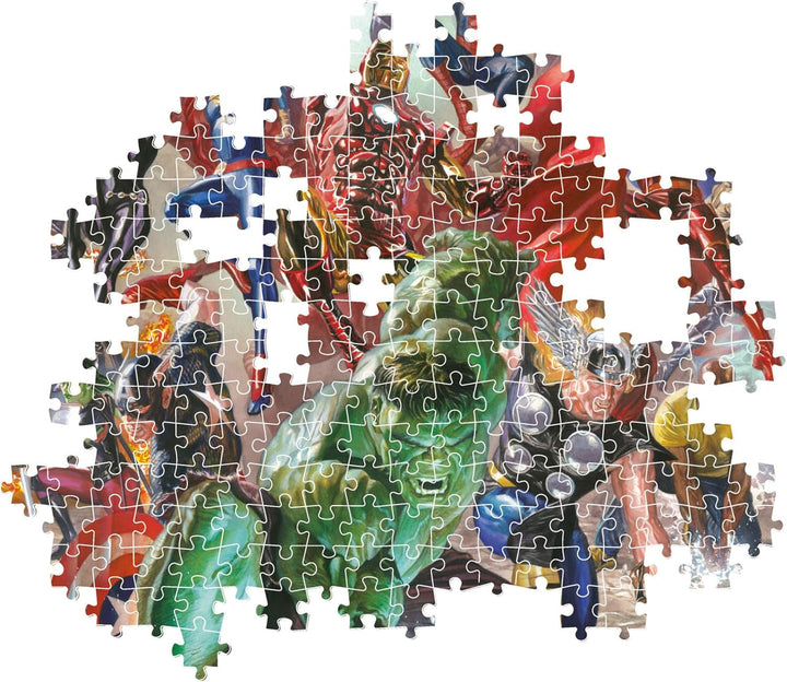 Clementoni Marvel Puzzle 500 Piese Adulți - Puzzle Adulți în 49 X 36 Cm - Puzzle Adulți Provocator De la Clementoni 35546