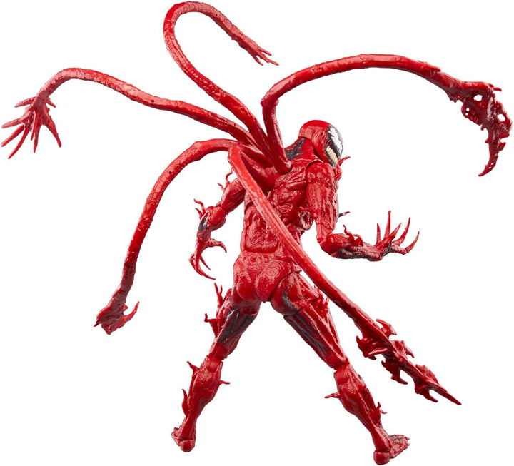 Marvel Legends Series Carnage, figurină de acțiune de lux de colecționat pentru Venom: Let There Be Carnage, 15 cm, roșu