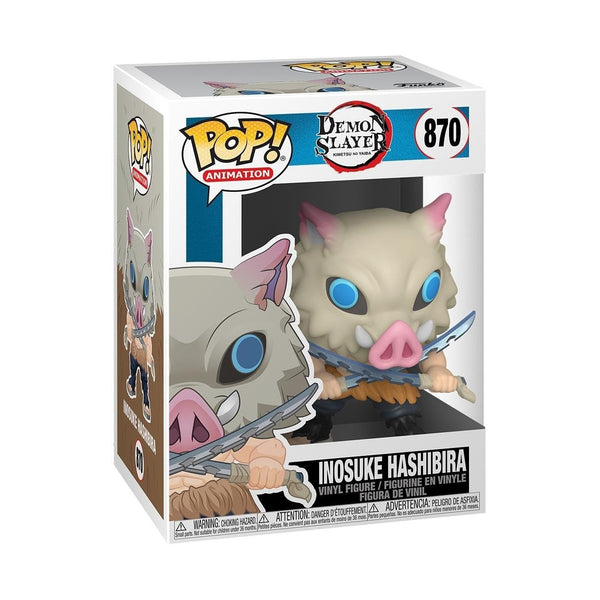 Funko Pop! Animation: Demon Slayer - Inosuke Hashibira - Figurină de colecție din vinil - Idee de cadou - Marfă oficială - Jucării pentru copii și adulți - Fanii anime - Figură model pentru colecționari