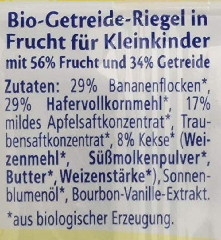 Hipp Bio-Riegel Müesli-Freund Elefant Butterkeks in Apfel-Vanille, 24Er Pack (24 X 20 G)