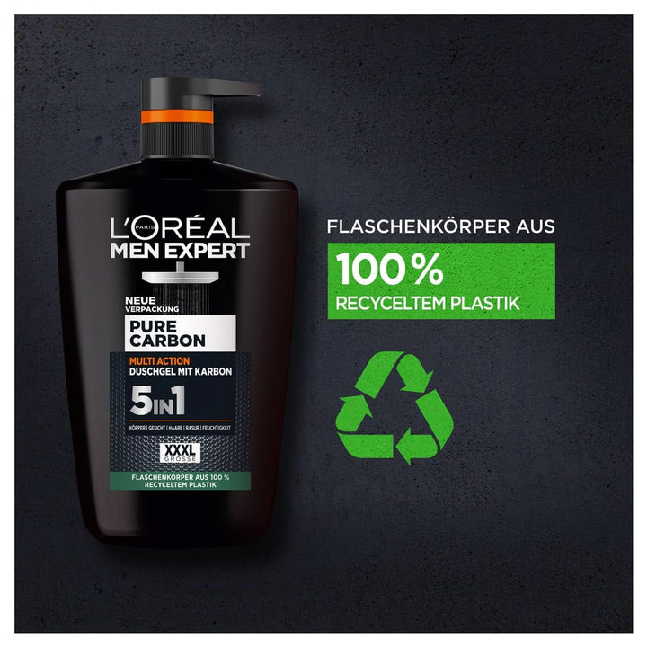 L'Oréal Men Expert XXXL 5In1 Gel de duș și șampon pentru bărbați, 1 litru