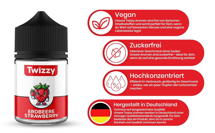 Twizzy Aroma Concentrata Capsuni, 60 ml