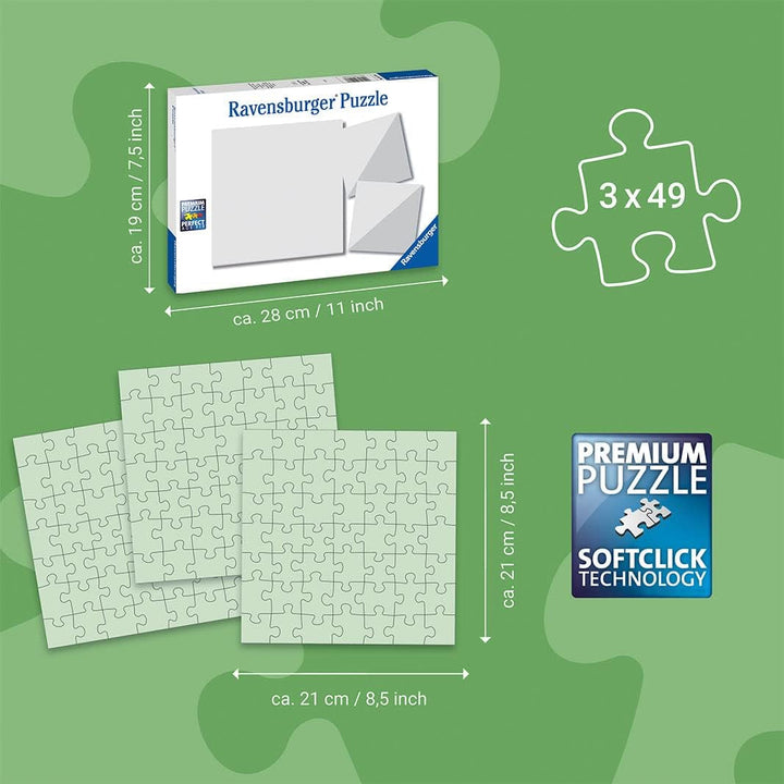 Ravensburger puzzle pentru copii 05173 - John Deere în acțiune - 3X49 piese puzzle pentru copii cu vârsta de 5 ani și peste