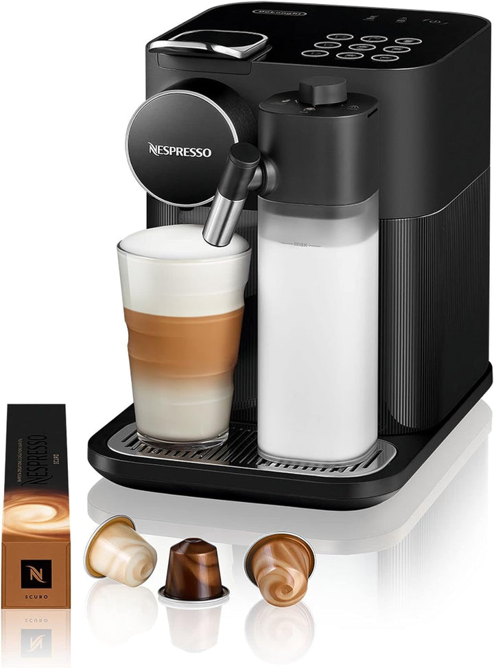 Nespresso De'Longhi EN640.W Gran Lattissima Mașină de cafea cu capsule cu sistem automat de lapte, presiune de 19 bar, 1400W, alb