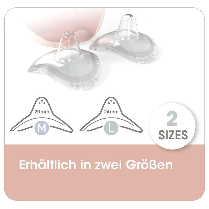 Nip® First Moments Stillhütchen, Größe M, 20 Mm, 2 Stück, Für Ein Natürliches Trinkgefühl, Mit Aufbewahrungsbox