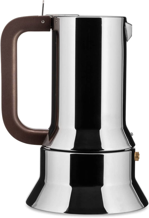 Alessi 9090/6 Espressoar 6 cești Pentru inducție, oțel inoxidabil, argintiu, 15.5 X 13.5 X 27 Cm