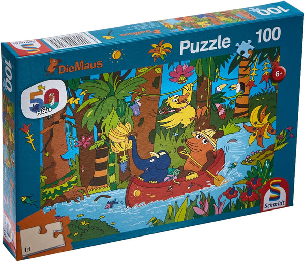 Șoarecele, în junglă (puzzle pentru copii)